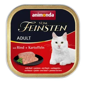 ANIMONDA Pastete ERWACHSENE - Rindfleisch + Kartoffeln für Katzen 100g
